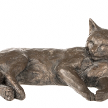 פסל מתכת בדמות חתול נח