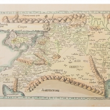 העתק של מפה ישנה מאזור המזרח התיכון