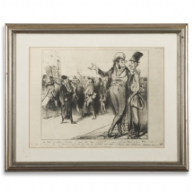 הדפס ממוסגר על פי אונורה דומיה (Daumier Honore)