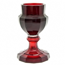 גביע בוהמי עתיק Ruby Glass
