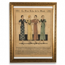 'Le Petit Echo de la Mode', הדפס צרפתי עתיק