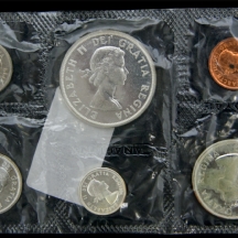 לוט של 6 סטים ארוזים של מטבעות קנדיים עשויים כסף  (X6)