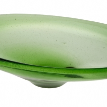 כלי זכוכית דקורטיבי בגוון ירוק