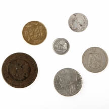 לוט של שישה מטבעות ישנים