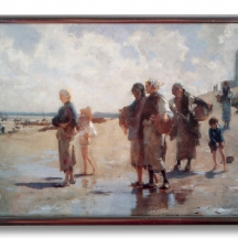 John Singer Sargent - 'ביקור בחוף ים'