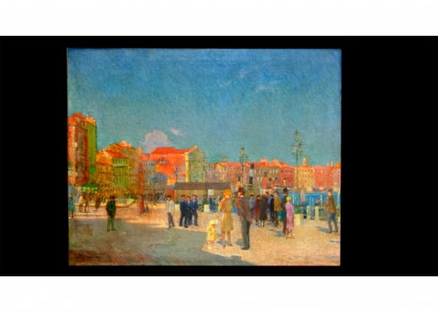 Max Schlichting (גרמני 1866-1937) - אנשים על המזח