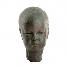 יעקב לוצ’אנסקי - פסל ברונזה בדמות ראש ילד צעיר