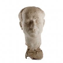 יעקב לוצ’אנסקי - פסל חימר בדמות ראש גבר