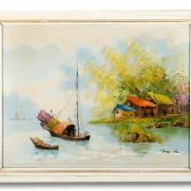 'סירות ליד כפר'