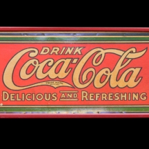 כרזת פרסומת ישנה של חברת 'קוקה קולה'