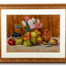 'טבע דומם עם פירות' - ציור אירופאי איכותי