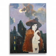 מארק פורמן - 'אישה חשופת חזה עם כובע'