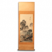 'נוף' - ציור מגילה סיני ישן