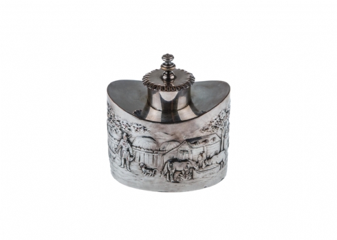מיכל תה עתיק (Tea Caddy) מהמאה ה- 19