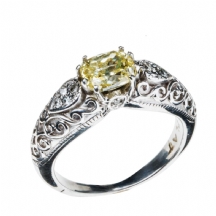 טבעת פלטינה משובצת יהלומים