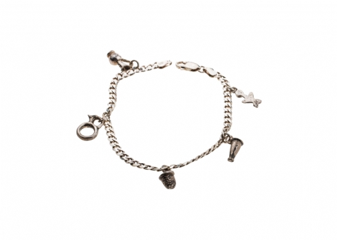 צמיד כסף מסוג 'Charm Bracelet'