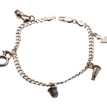 צמיד כסף מסוג 'Charm Bracelet'