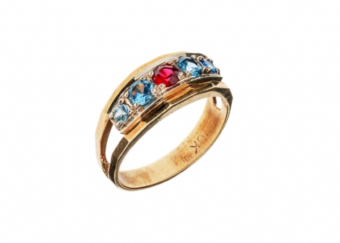 טבעת זהב מסוג family ring