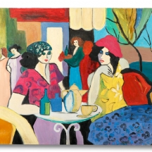 'שתי נשים בבית קפה'