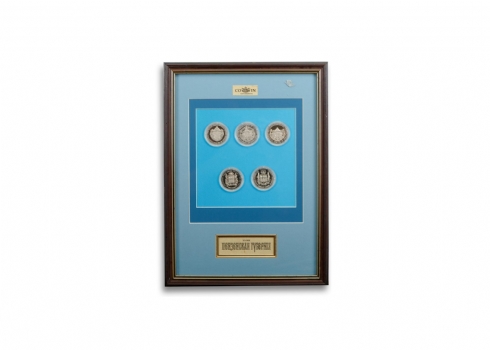 קישוט קיר בצורת חמש מטבעות מוכספים