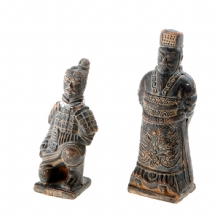 זוג פסלוני טרקוטה סינים