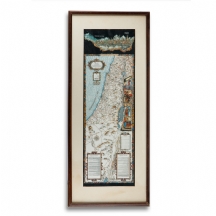 הדפס של מפת ישראלית ישנה