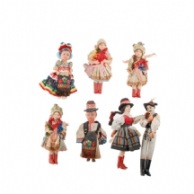 שבע בובות אתניות מסורתיות (X7)
