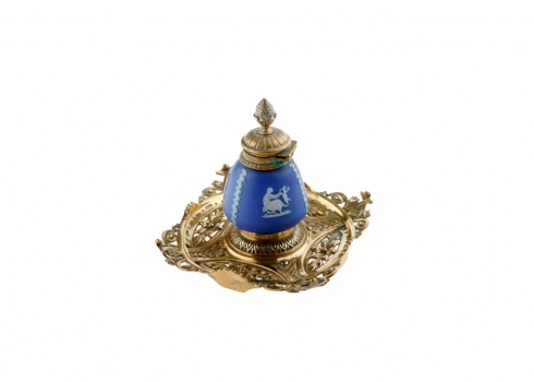 קסת דיו שולחנית אנגלית עתיקה Wedgwood