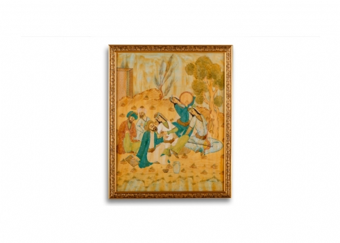 ציור פרסי ישן ואיכותי מצויר ביד