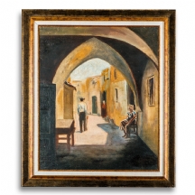 'דמויות תחת קשת אבן ביפו'