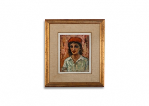 יהודה רודן - 'נערה בברט אדום'