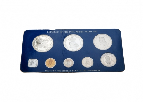 סט של 8 מטבעות כסף פיליפיניות ישנות