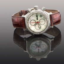 שעון יד לגבר מתוצרת: 'SUB' משובץ יהלומים   (1031)