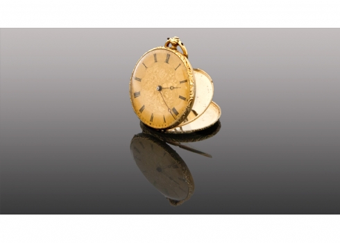 שעון כיס עתיק מתוצרת 'Nicole Freres עשוי זהב   (3224)