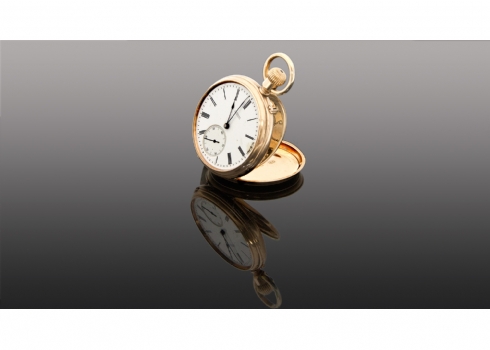 שעון כיס עתיק עשוי זהב   (3270)