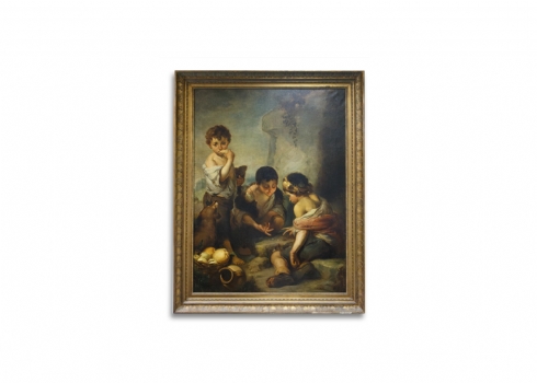 ציור עתיק גדול מיימדים על פי Bartolomé Esteban Murillo