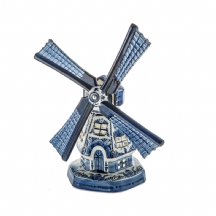 דגם גדול ומרשים של תחנת רוח הולנדית, מתוצרת דלפט 'Delft'