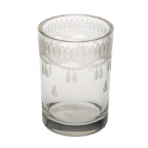 לאספנים - גביע זכוכית צרפתי עתיק