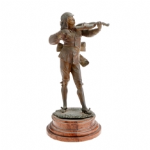 'נער מנגן בכינור' - פסל צרפתי עתיק