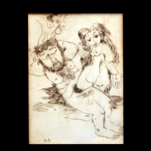 'גבר ואישה עירומים תחת עץ פרי' - ליאו רוט