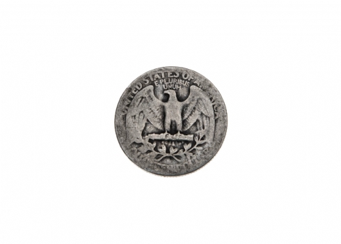 מטבע כסף אמריקאי ישן משנת 1935