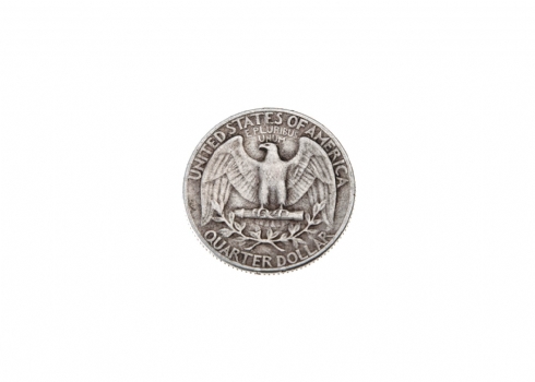 מטבע כסף אמריקאי ישן משנת 1944