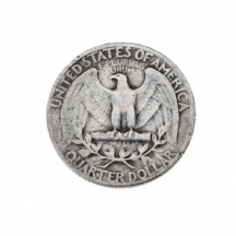 מטבע כסף אמריקאי ישן משנת 1945
