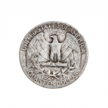 מטבע כסף אמריקאי ישן משנת 1956