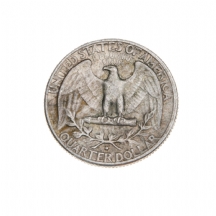 מטבע כסף אמריקאי ישן משנת 1964