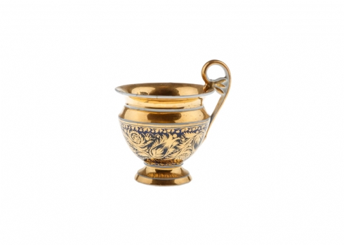 ספל תצוגה (Cabinet Cup) צרפתי עתיק ונדיר מתקופת נפוליאון הראשון