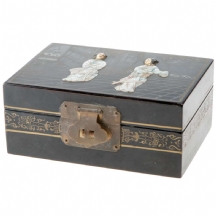 קופסה סינית ישנה לתכשיטים
