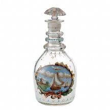 דקנטר זכוכית הולנדי נדיר משנת 1791