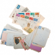 מתנה נפלאה למציצניים - אוסף של מעטפות מבויילות ישנות משנות ה- 40 וה- 50