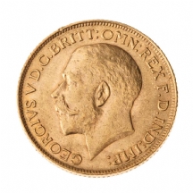 מטבע זהב אנגלי עתיק (sovereign)  משנת 1912